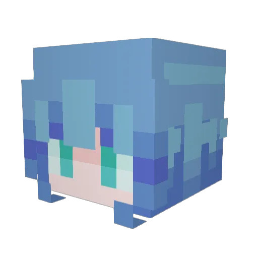 rayitto_ Minecraft avatar head, 3D render
