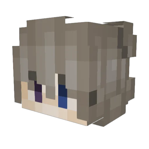 rayjundo Minecraft avatar head, 3D render