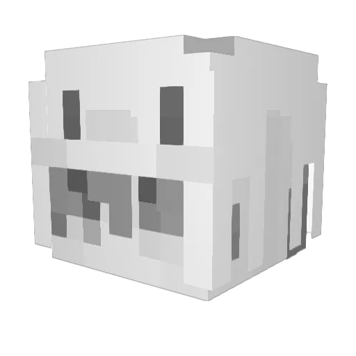 raykung09 Minecraft avatar head, 3D render