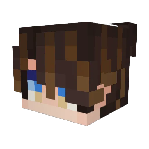 raylemyo Minecraft avatar head, 3D render
