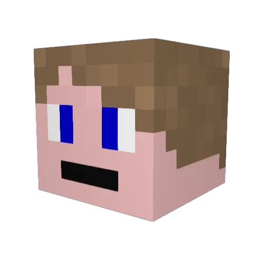 raylinth Minecraft avatar head, 3D render