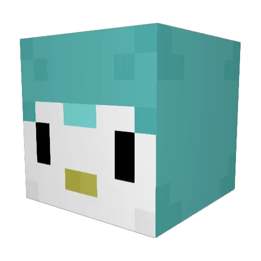 raym55 Minecraft avatar head, 3D render