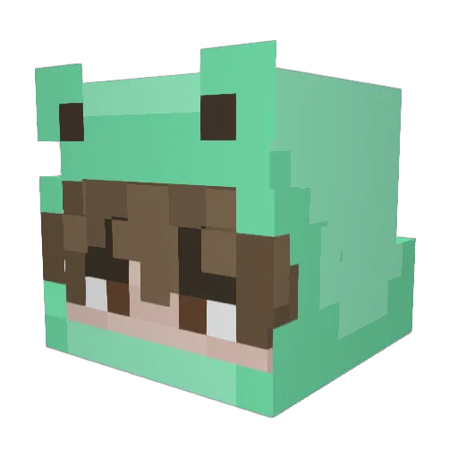raymats Minecraft avatar head, 3D render