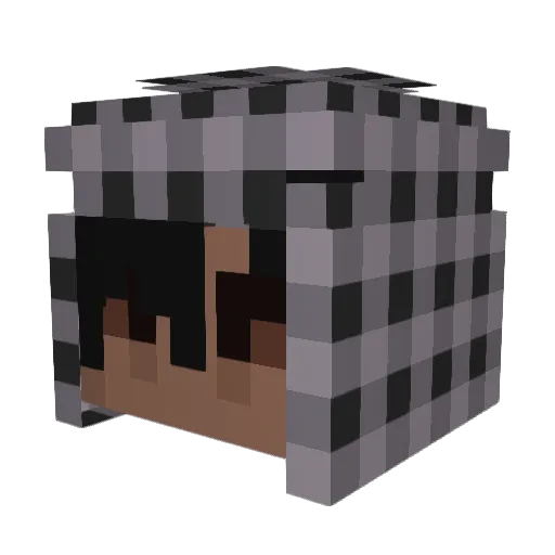 raymnt Minecraft avatar head, 3D render