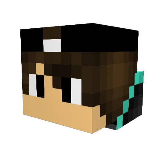 raymundor Minecraft avatar head, 3D render