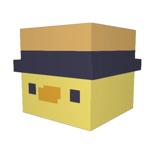 raynvnl Minecraft avatar head, 3D render