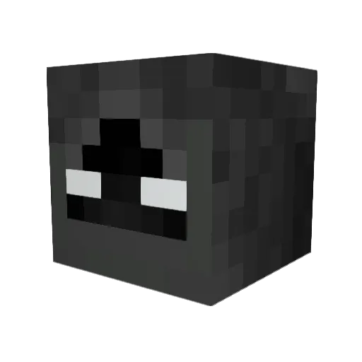 rayraywaters Minecraft avatar head, 3D render