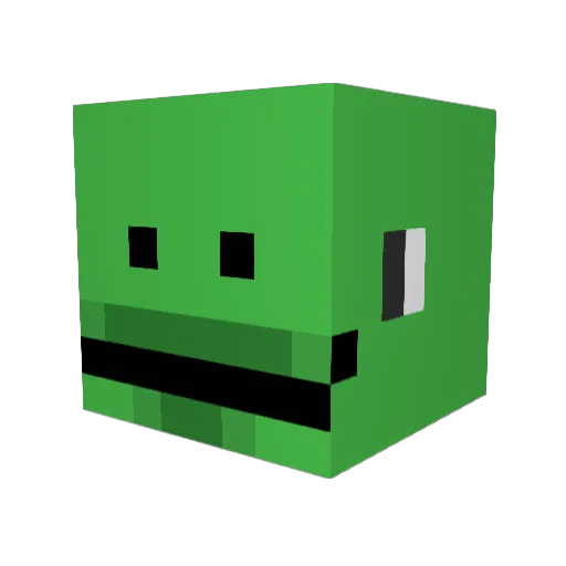 raysbee Minecraft avatar head, 3D render