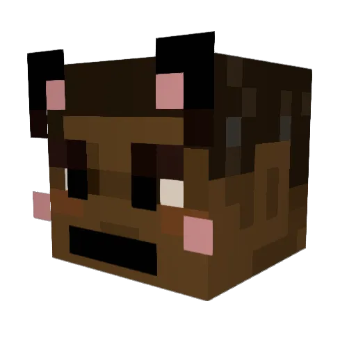 rayskki Minecraft avatar head, 3D render