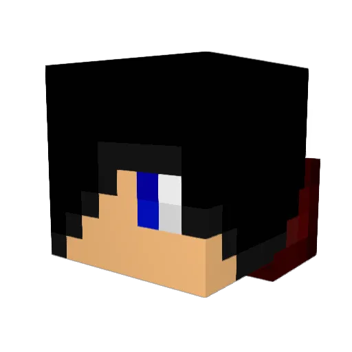 rayspartan Minecraft avatar head, 3D render