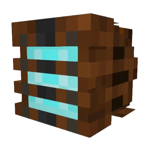 rayxb Minecraft avatar head, 3D render