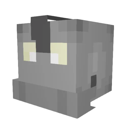 raz0rf1sh Minecraft avatar head, 3D render