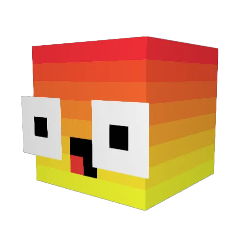 razaberry Minecraft avatar head, 3D render