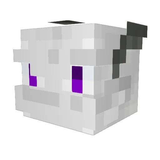 razamegane Minecraft avatar head, 3D render
