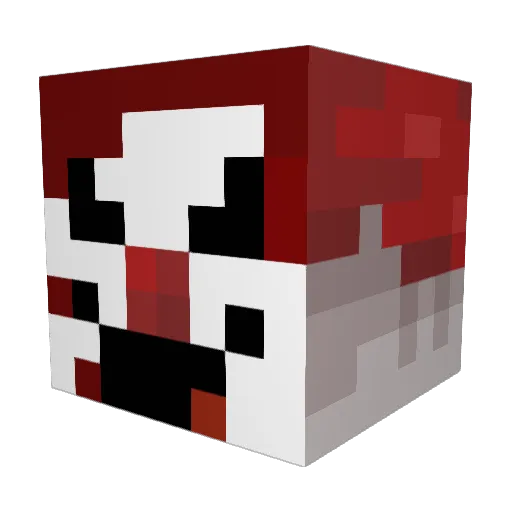 razermon Minecraft avatar head, 3D render