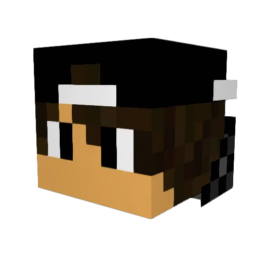 raziellucker Minecraft avatar head, 3D render