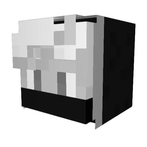 razlamoket Minecraft avatar head, 3D render