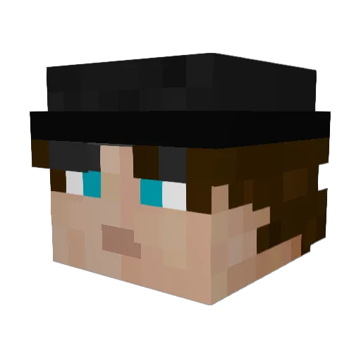 razlyka Minecraft avatar head, 3D render