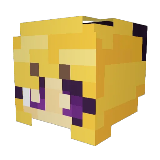 razmodeus Minecraft avatar head, 3D render