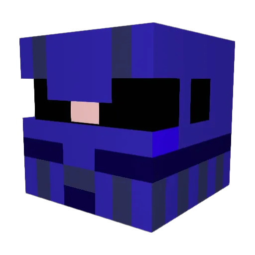 razorblademask Minecraft avatar head, 3D render