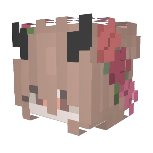 razoredme Minecraft avatar head, 3D render