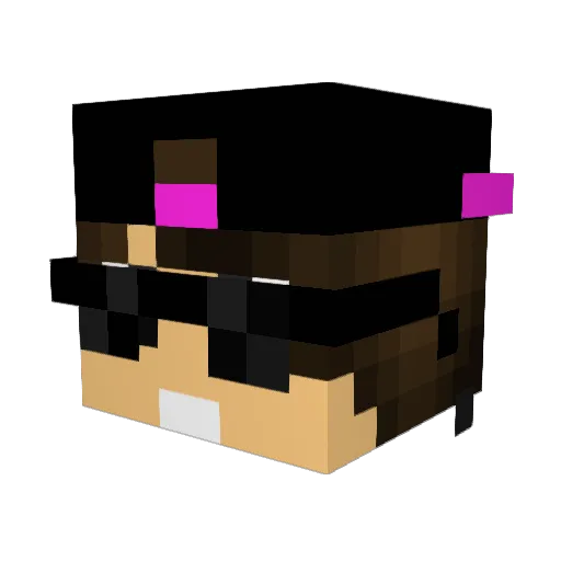 razorgodd Minecraft avatar head, 3D render