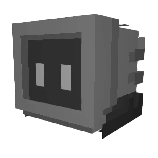 razuee Minecraft avatar head, 3D render