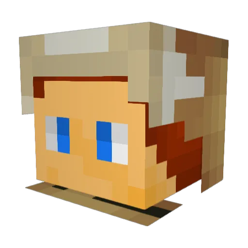 razvan56 Minecraft avatar head, 3D render