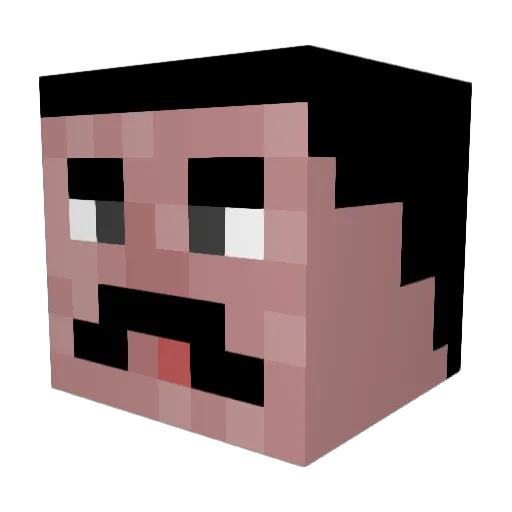 razz123 Minecraft avatar head, 3D render