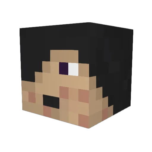 razzamcdazza Minecraft avatar head, 3D render