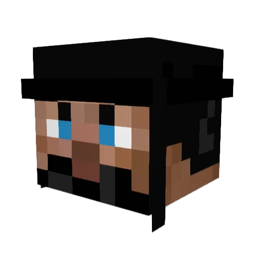 razzanofficial Minecraft avatar head, 3D render