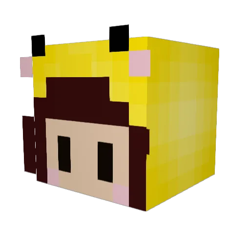 razzledazzle Minecraft avatar head, 3D render