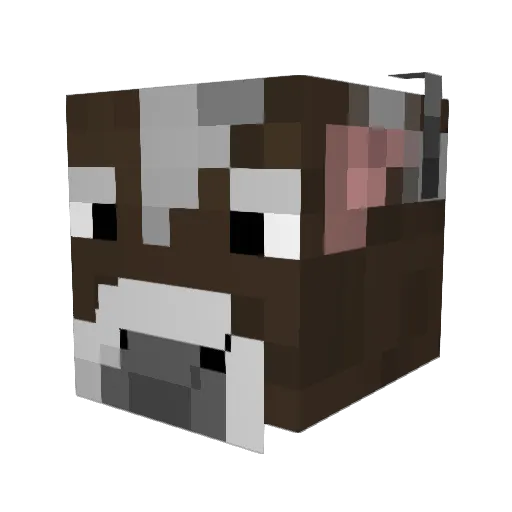 rb2 Minecraft avatar head, 3D render