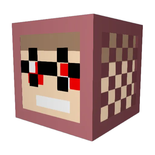 rb_cam Minecraft avatar head, 3D render