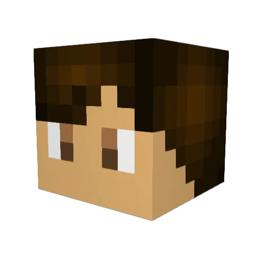 rberserk Minecraft avatar head, 3D render