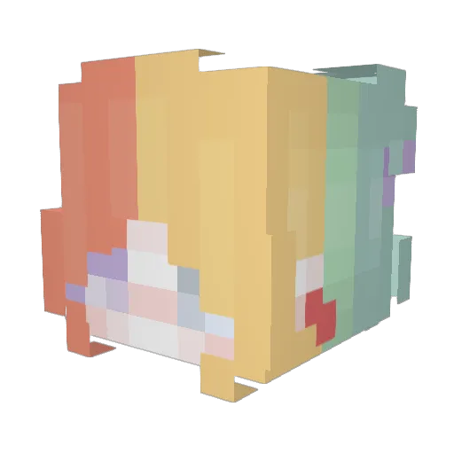 rbf0625 Minecraft avatar head, 3D render