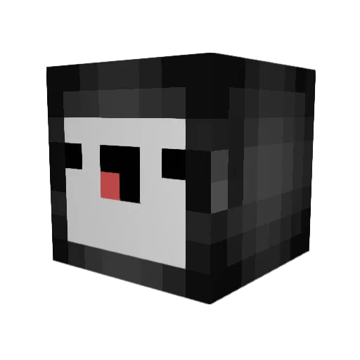 rbic Minecraft avatar head, 3D render