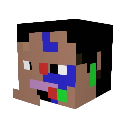 rbminecraft17 Minecraft avatar head, 3D render