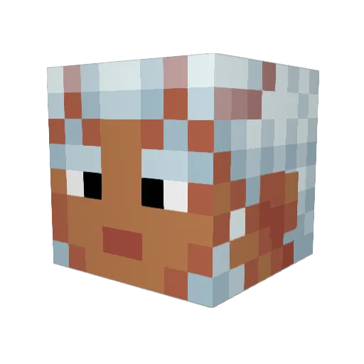 rbyxle Minecraft avatar head, 3D render
