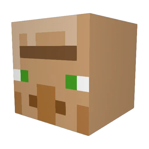rbzee Minecraft avatar head, 3D render