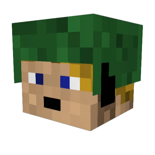 rc3624 Minecraft avatar head, 3D render