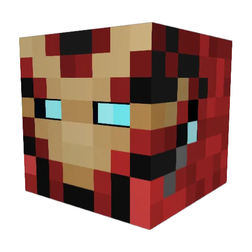 rcamp Minecraft avatar head, 3D render