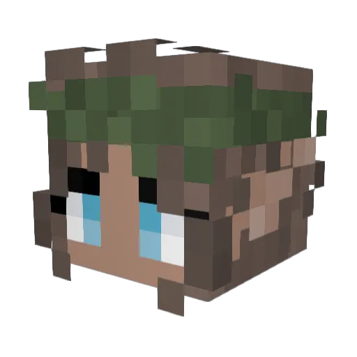 rcdilsen Minecraft avatar head, 3D render
