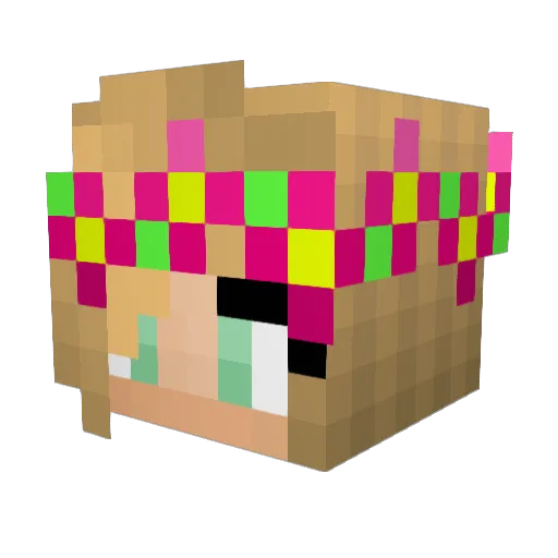 rcgracie Minecraft avatar head, 3D render