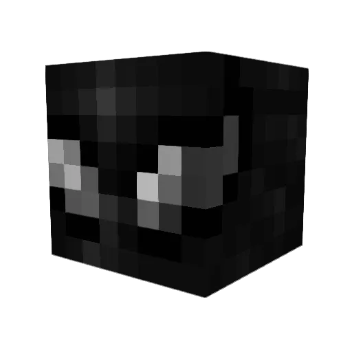 rchn_ Minecraft avatar head, 3D render