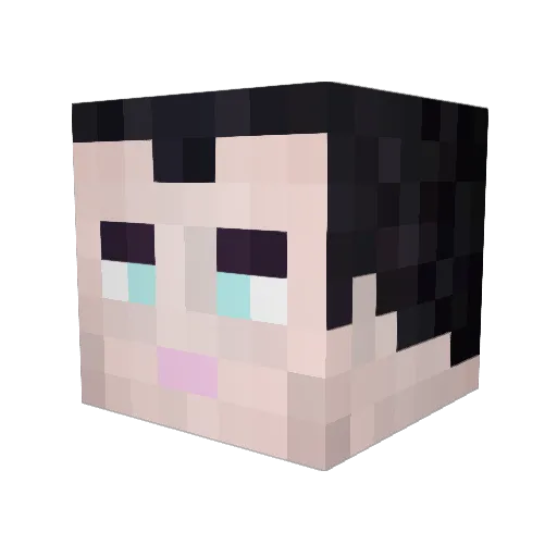 rchowe Minecraft avatar head, 3D render