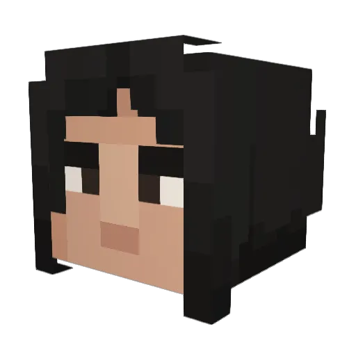 rckg Minecraft avatar head, 3D render