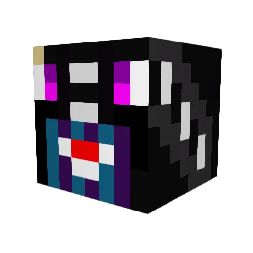 rckn Minecraft avatar head, 3D render