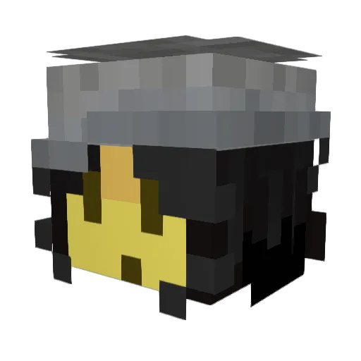 rcma_7989 Minecraft avatar head, 3D render