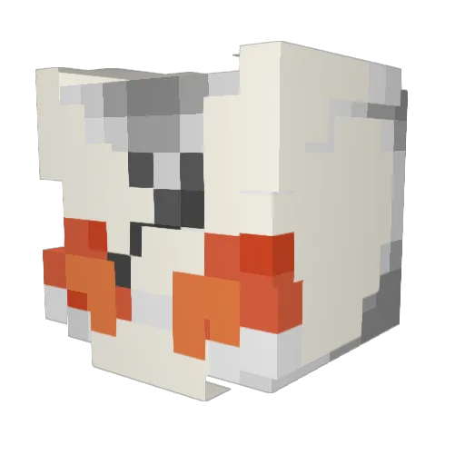 rcs49 Minecraft avatar head, 3D render